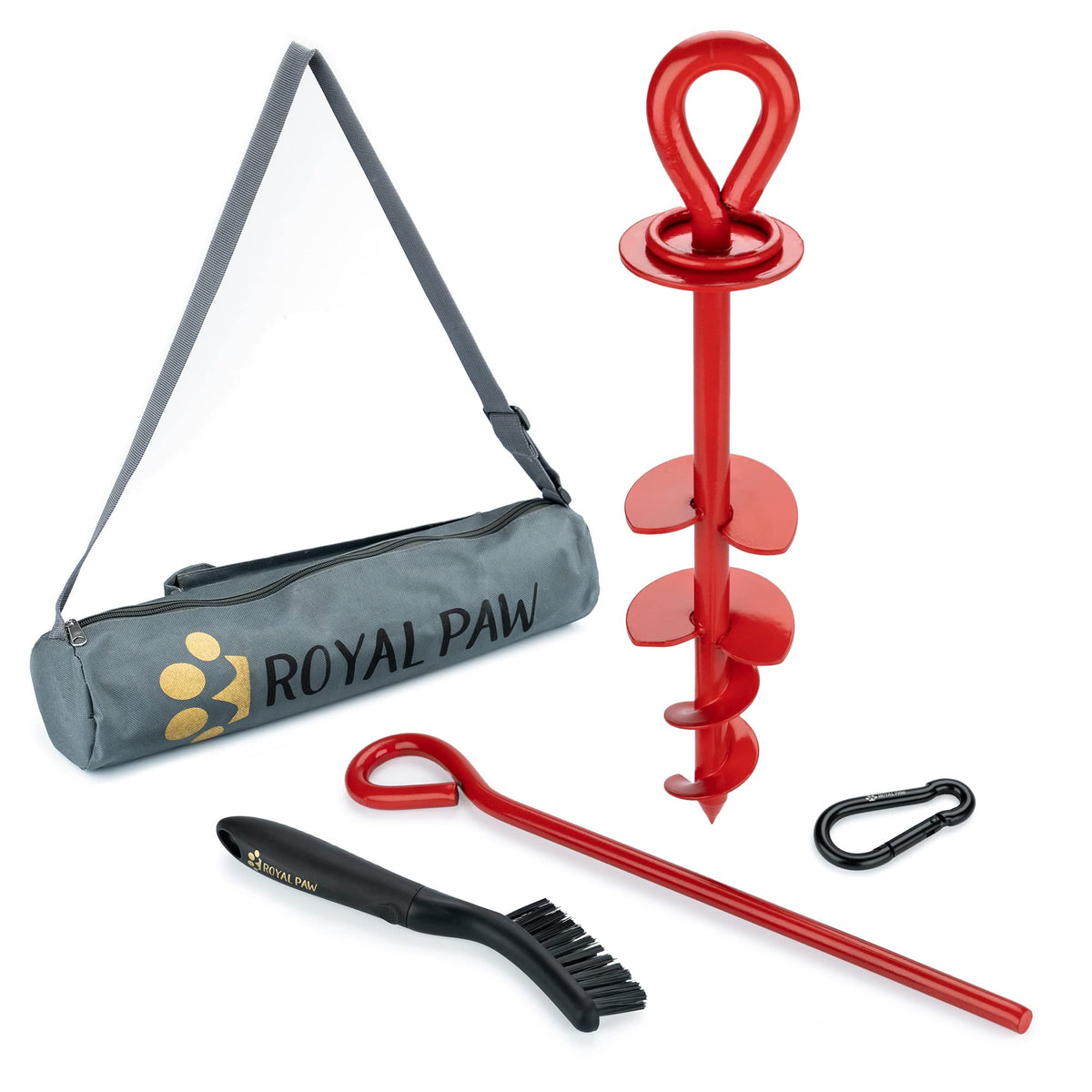 Dog Tie Out Stake - Red